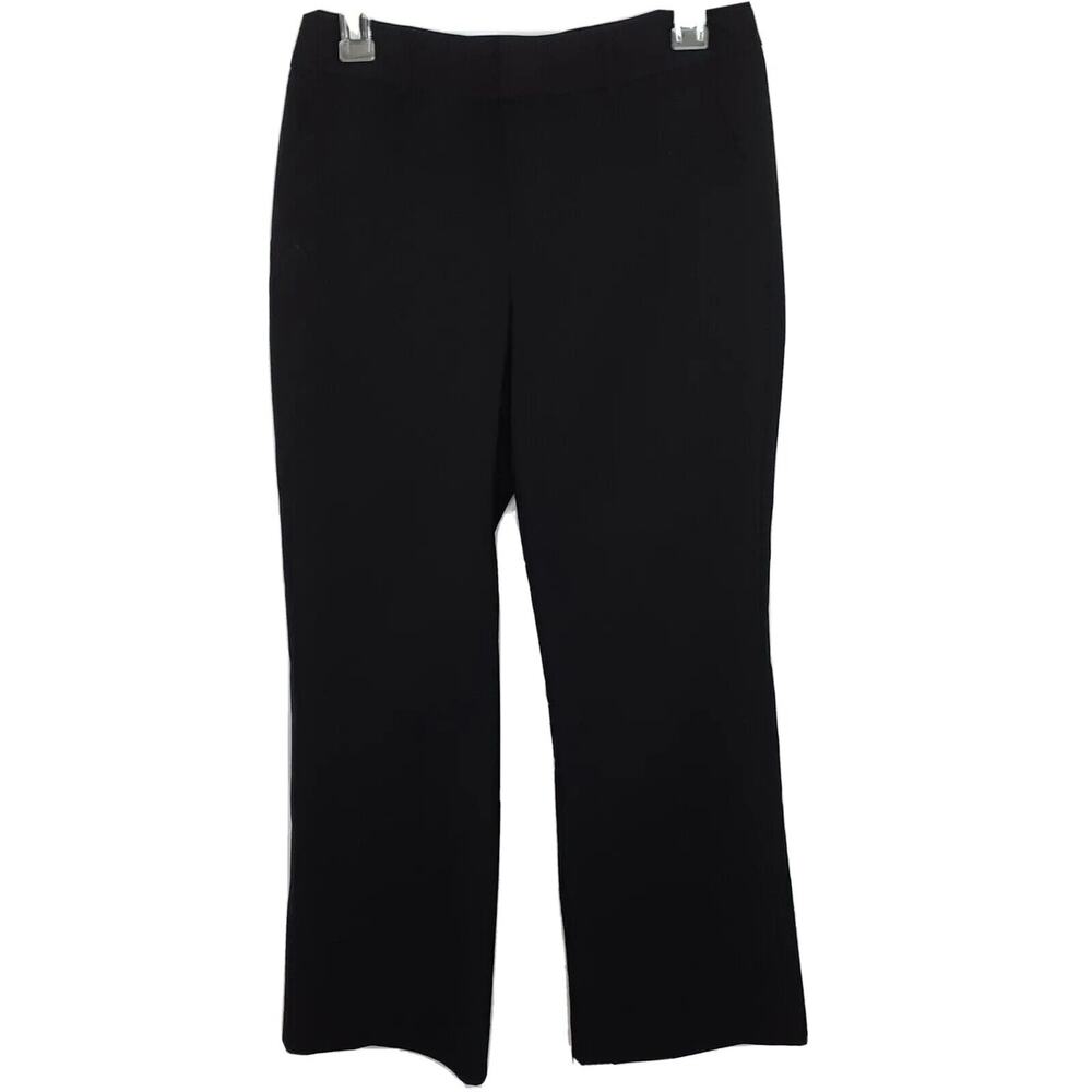 A Cut Above Uniform Pants Womens Size 4 Black Pockets Bootcut Stretch Career